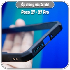 Ốp chống sốc Xundd Poco X7 - X7 Pro, lưng PC không bị ố vàng