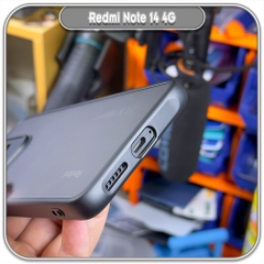 Ốp lưng chống sốc Redmi Note 14 4G, nhám đen che camera