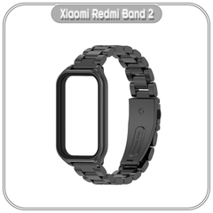 Vòng thay thế Xiaomi Redmi Band 2 Mijobs kim loại bản lớn Metal Strap Plus