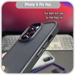 Ốp lưng cho iPhone 14 Pro Max nhám viền màu Likgus