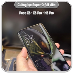 Cường lực Poco X6 - X6 Pro - M6 Pro, Super D Full viền Đen MIETUBL