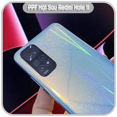Miếng Dán PPF mặt sau cho Xiaomi Redmi Note 11 - 11S - 11 Pro -11 Pro Plus, Trong suốt - Ánh 7 màu - Nhám