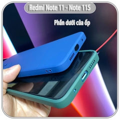 Ốp lưng cho Xiaomi Redmi Note 11 - Note 11S 4G, Choice viền vuông nhựa TPU dẻo màu lót nhung che camera