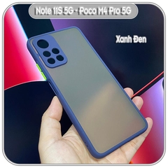 Ốp lưng cho Xiaomi Redmi Note 11S 5G - Poco M4 Pro 5G nhám viền màu che camera