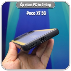 Ốp chống sốc cho Poco X7 - X7 Pro, wlons lưng PC không ố vàng