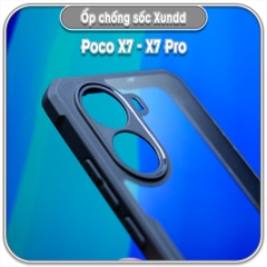 Ốp chống sốc Xundd Poco X7 - X7 Pro, lưng PC không bị ố vàng