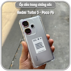 Ốp dẻo trong cho Poco F6 - Redmi Turbo 3, che camera