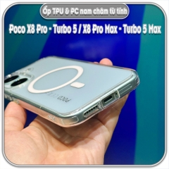 Ốp TPU+PC cho  Poco X8 Pro - Turbo 5 / X8 Pro Max - Turbo 5 Max, nam châm sạc từ tính