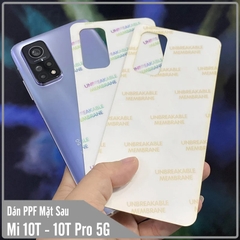 Miếng Dán PPF mặt sau cho Xiaomi Mi 10T - 10T Pro - Redmi K30S, Trong suốt / Ánh 7 màu