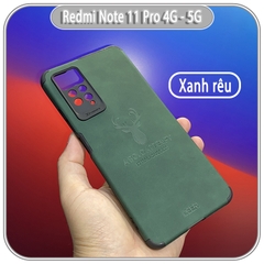 Ốp lưng cho Xiaomi Redmi Note 11 Pro 4G 5G bản quốc tế / Note 12 Pro 4G da hươu 4 góc chống sốc