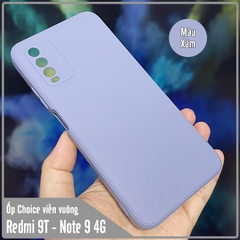 Ốp lưng cho Xiaomi Redmi 9T - Redmi Note 9 4G Choice viền vuông dẻo lót nhung che camera