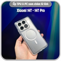 Ốp TPU+PC mỏng cho Xiaomi 14T - 14T Pro, có nam châm sạc từ tính