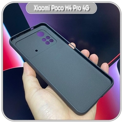 Ốp lưng cho Xiaomi Poco M4 Pro 4G TPU đen nhám, Che Camera