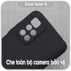 Ốp lưng TPU dẻo đen cho Redmi 10 che Camera