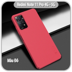 Ốp lưng cho Redmi Note 11 Pro - Note 12 Pro 4G Frosted Shield nhựa PC cứng Nillkin , Vân nhám , chống vân tay