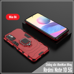 Ốp lưng cho Xiaomi Redmi Note 10 5G - Poco M3 Pro iRON MAN IRING Nhựa PC cứng viền dẻo chống sốc