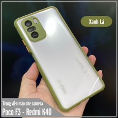 Ốp lưng Xiaomi Poco F3 - Redmi K40 trong viền màu che camera 4 Góc chống sốc