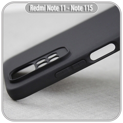 Ốp lưng cho Xiaomi Redmi Note 11 - 11S bản quốc tế nhựa dẻo TPU Đen - che camera