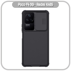 Ốp lưng cho Xiaomi Poco F4 5G - Redmi K40S, Nillkin CamShield Pro che camera