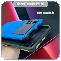 Ốp lưng cho Xiaomi Poco M4 Pro 4G da hươu 4 góc chống sốc