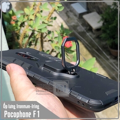 Ốp lưng Xiaomi Pocophone F1 iRON - MAN IRING Nhựa PC cứng viền dẻo chống sốc