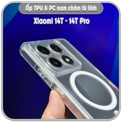 Ốp TPU+PC mỏng cho Xiaomi 14T - 14T Pro, có nam châm sạc từ tính