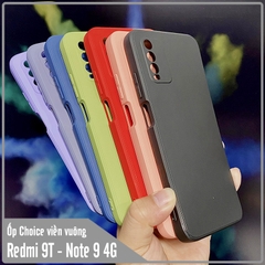 Ốp lưng cho Xiaomi Redmi 9T - Redmi Note 9 4G Choice viền vuông dẻo lót nhung che camera