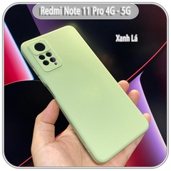 Ốp lưng cho Xiaomi Redmi Note 11 Pro - 12 Pro 4G, Choice viền vuông dẻo lót nhung che camera