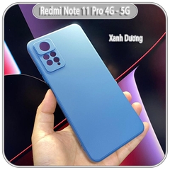 Ốp lưng cho Xiaomi Redmi Note 11 Pro - 12 Pro 4G, Choice viền vuông dẻo lót nhung che camera