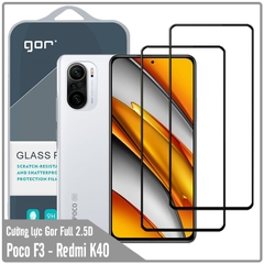 Bộ 2 miếng cường lực GOR Full 2.5D cho Poco F3 - Redmi K40