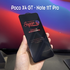 Kính cường lực Super D cho Xiaomi Poco X4 GT - Note 11T Pro, Full viền Đen MIETUBL