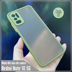 Ốp lưng cho Xiaomi Redmi Note 10 5G - Poco M3 Pro nhám viền màu che camera