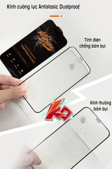 Kính cường lực cho Xiaomi Redmi Note 10 5G - Poco M3 Pro Antistatic Dustproof - Không tĩnh điện chống bụi