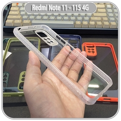Ốp lưng Xiaomi Redmi Note 11 - 11S 4G trong viền màu che camera 4 Góc chống sốc
