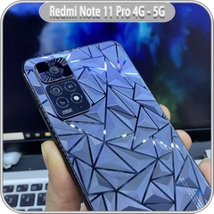 Miếng dán PPF mặt lưng 3D vân kim cương cho Redmi Note 11 Pro 4G - 5G