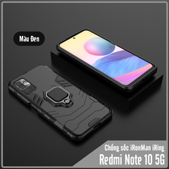 Ốp lưng cho Xiaomi Redmi Note 10 5G - Poco M3 Pro iRON MAN IRING Nhựa PC cứng viền dẻo chống sốc