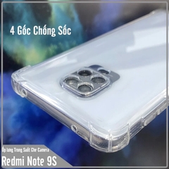 Ốp lưng cho Xiaomi Redmi Note 9S - Redmi Note 9 Pro TPU Trong Suốt Che Cam