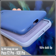 Ốp lưng cho Poco F2 Pro - Redmi K30 Pro - K30 Ultra, nhựa TPU dẻo màu lót nhung che camera