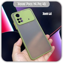 Ốp lưng cho Xiaomi PocoPhone M4 Pro 4G nhám viền màu che camera