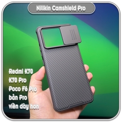 Ốp Redmi K70 - K70 Pro - K70E - Poco X6 Pro, Nillkin CamShield Pro che camera