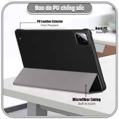 Bao da cho Xiaomi Mi Pad 7 - 7 Pro, 11.2 inch Chống sốc tự động tắt / mở