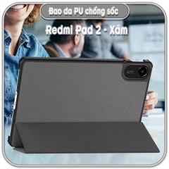 Bao da cho Redmi Pad 2, chống sốc tự động tắt / mở
