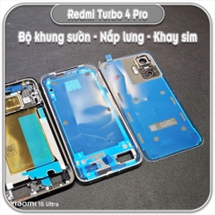 Thay bộ vỏ khung sườn, nắp lưng cho Redmi Turbo 4 Pro (zin)