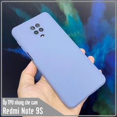 Ốp lưng cho Redmi Note 9S - Note 9 Pro, nhựa TPU dẻo màu lót nhung che camera