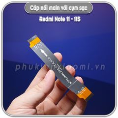 Dây liên kết main với cụm sạc Redmi Note 11 4G - Note 11S