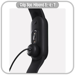 Cáp sạc USB cho Xiaomi Miband 5/6/7 hãng Mijobs