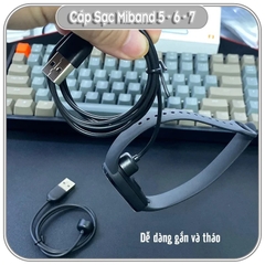 Cáp sạc USB cho Xiaomi Miband 5/6/7 hãng Mijobs