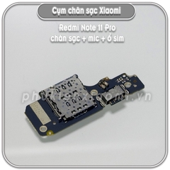Cụm chân sạc + Mic + Ổ Sim Redmi Note 11 Pro 4G - 5G - Note 12 Pro 4G chính hãng VN