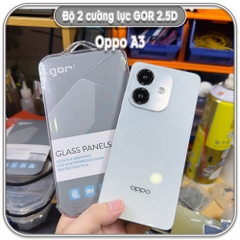 Cường lực Oppo A3, GOR trong 2.5D bộ 2 miếng