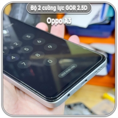 Cường lực Oppo A3, GOR trong 2.5D bộ 2 miếng